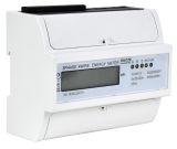 LCD kijelzésű fogyasztásmérő,közvetlen, 3 fázisú, 7 modul