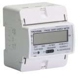 LCD kijelzésű fogyasztásmérő,közvetlen, MODBUS, 1F, 4 modul
