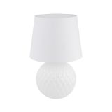 TK LIGHTING TABLE LAMP SANTANA 5593 1XE27 WHITE