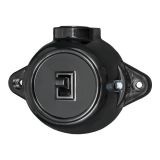 ANTIQUE ONE BUTTON ONE WAY SWITCH 10А 250V BLACK