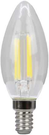 COG LED gyertya fényforrás, átlátszó