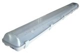 Védett lámpatest LED csövekhez, egyoldalas betáp