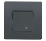 EL BASIC TG114 1 BUTTON 1 WAY SWITCH WITH LIGHT GR