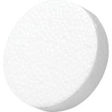 POLYSTIRENE DISK KS 67X17MM 100PCS WHITE