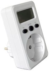 LCD kijelzőjű dugaszolható fogyasztásmérő