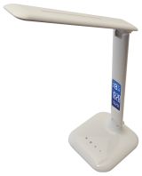 LED asztali lámpa, szab. fényerő és színhőm., LCD kijelző