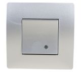 EL BASIC TG114 1 BUTTON 1 WAY SWITCH WITH LIGHT SI