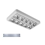 LENA-V LED 600mm 2X9W 6400K FELÜLETRE SZERELHETŐ 630X330mm +SÜRGŐSSÉGI KÉSZLETTEL