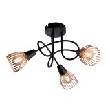 AMBIX SPOT 3XE14 FEKETE/RÉZ