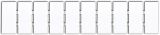 Jelölőlapka TSKA, TSKB sorozatkapocshoz, (10 modul), W=10mm