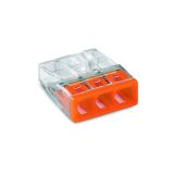 WAGO 2273 CONNECTOR,3 RIGID CONDUCTORS 0,5-2,5 MM2