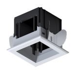 MODENA 1 MODULE RECESSED BOX WITH FRAME WHITE