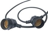 KÜLTÉRI FÉNYFÜZÉR 5M 15XE27 FOGLALAT IP44