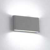 LED FALI LÁMPA 2X6W KEREKÍTETT 4000K SZÜRKE