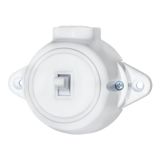 ANTIQUE ONE BUTTON ONE WAY SWITCH 10А 250V WHITE