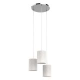 INES FÜGGESZTÉK 3XE14 FEHÉR/KRÓM