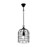CAGE FÜGGESZTÉK 1xE27 FEKETE
