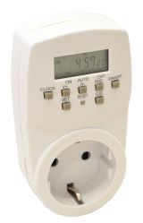 Dugaszolható elektronikus kapcsolóóra, heti