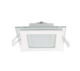LED PANEL ÜVEG SZÖGLETES 6W 4000K