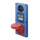 EC690 VERT.SOCKET 2P+E 16A SWITCH&amp;FUSE HOLDER IP44