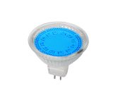 LED LÁMPA MR16 SMD2835 3W G5,3 12V 3000K KÉK