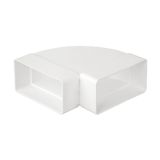 EL02-405 HORIZONTAL 90° BEND FOR FLAT DUCTS 110x55