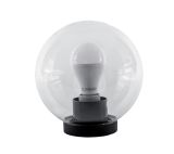 LED KERTI VILÁGÍTÓTEST GÖMB ALAKÚ, LÁMPÁVAL PMMA CLEAR 200 A60 15W E27 230V 4000-4300K