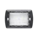 LED EMERGENCY LIGHT FLUSH MOUNTING 3 MODULES WHITE