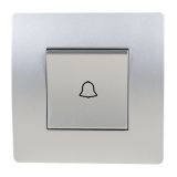 EL BASIC TG112 DOORBELL SWITCH SILVER GREY-OLD
