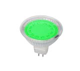 LED LÁMPA MR16 SMD2835 3W G5,3 12V 3000K ZÖLD