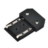 EL-EC 1 COLOUR SERIES END CAP FOR RAIL BLACK
